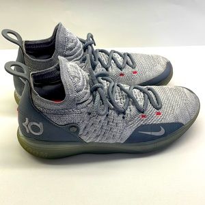 Nike Zoom KD 11 Cool Gray Basketball Shoes Kevin Durant Men’s Size 12 EUC